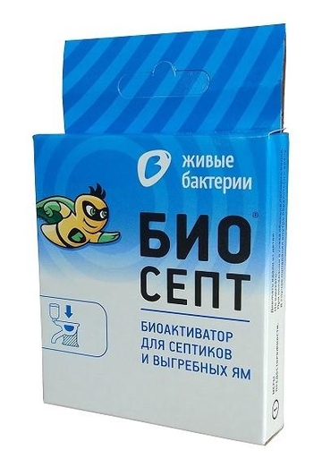 Биоактиватор для септиков Биосепт 50 г 2 пакета